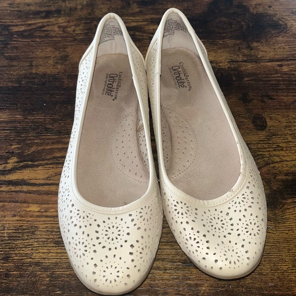 Croft and Borrow Ortholite Nude Flats